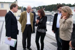 Auf der Terrasse des Mozarteums